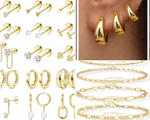 My Favorite Gold Jewelry Finds cover photo collage