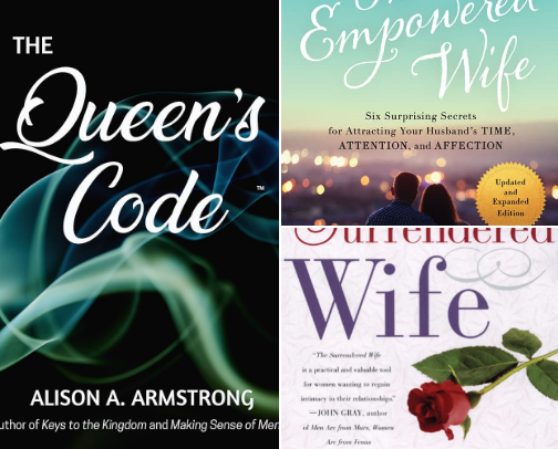 Books That Shaped My View of Womanhood, Marriage, and Faith. cover photo collage