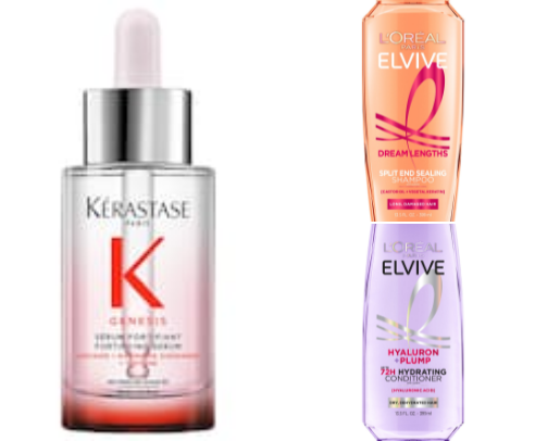Favourite hair care products cover photo collage