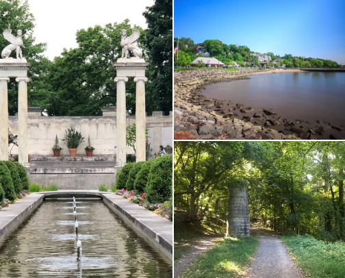 Hudson Gems: Yonkers + Rivertowns Guide. Eat, Explore & Relax cover photo collage