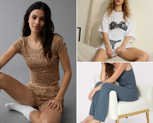 Favorite pajama and loungewear cover photo collage