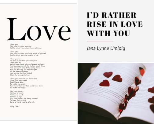 Wedding Reading Options cover photo collage