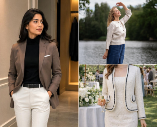 Add a Touch of Elegance to Your Look with This Cardigan cover photo collage
