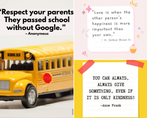 Random Quotes/Sayings for Kids cover photo collage