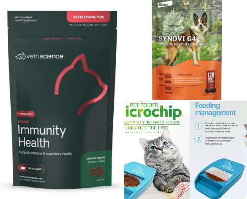 Favorite pet products as a veterinary technician cover photo collage