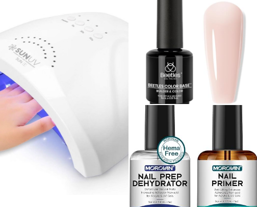 We have the nail salon at home cover photo collage