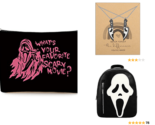 Horror movie merchandise cover photo collage