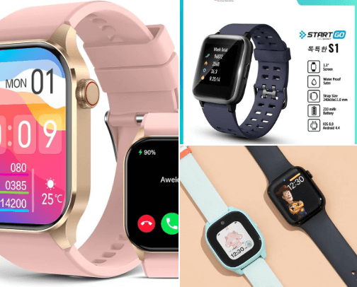 Smart watches cover photo collage