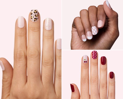 Spring DIY nails cover photo collage