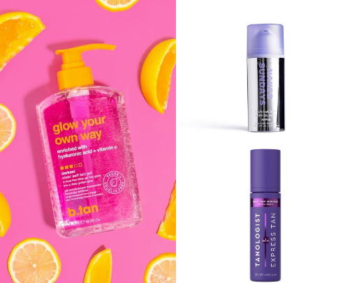 Sunscreens and Self Tanning cover photo collage