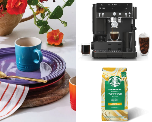 My coffee cafe at home cover photo collage