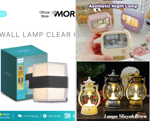 AESTHETIC HOME DECORATION LAMP RECOMMENDATIONS cover photo collage