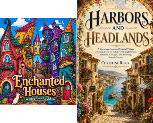 Coloring Books for Adults cover photo collage