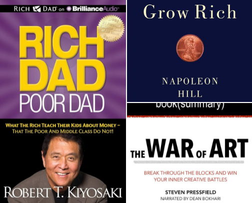 THE EXIT BUILDER'S LIBRARY : Must-Have Books for Freedom Seekers & Builders cover photo collage