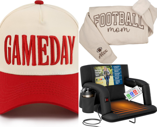 Football Mom Must Haves cover photo collage