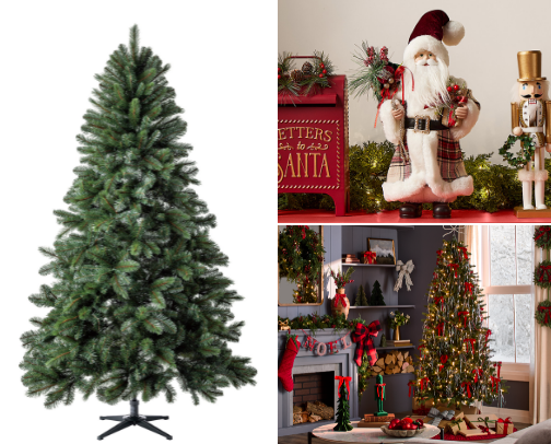 Christmas trees/ accessories cover photo collage