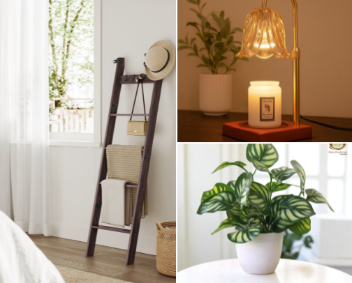 cozy home essentials 🤍🏡 cover photo collage