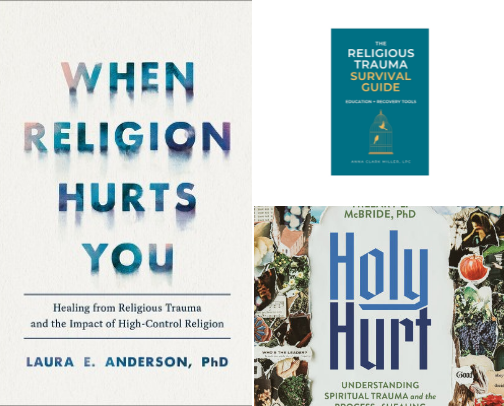 Religious Trauma Therapist-Recommended Resources cover photo collage