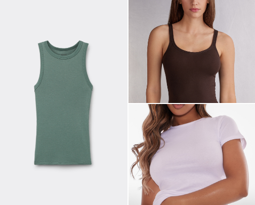 The Ultimate (Affordable) Back to School Fitted Tanks and Tops cover photo collage
