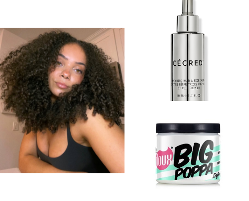 curly hair products that keep my curls healthy, hydrated and juicy cover photo collage