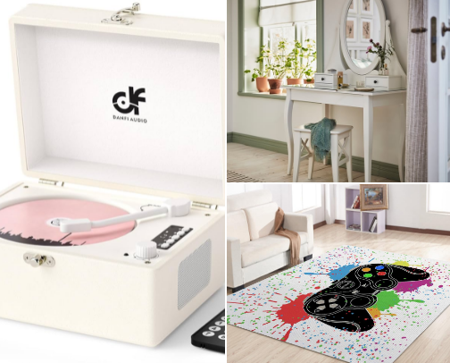 Tween/teenager inspo, everything a young lady wants! At the age, when they enjoy their own space, these recs are sure to keep them happy and close to home cover photo collage