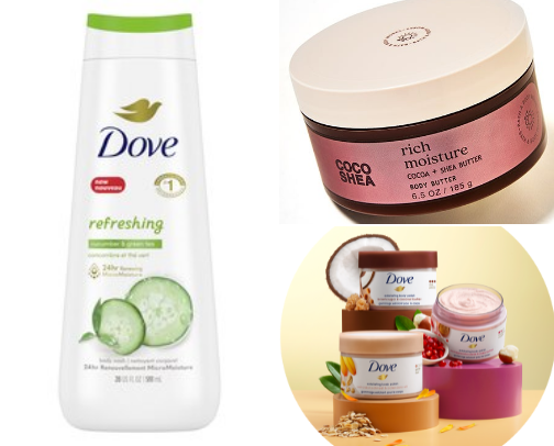 My personal favorite hygiene products cover photo collage