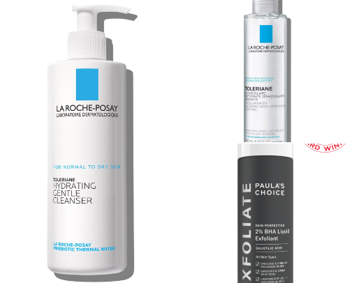 Best skincare for normal to dry skin cover photo collage