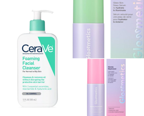 Skincare reccomendations combination skin cover photo collage