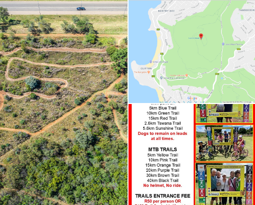 Hiking Trails in South Africa cover photo collage