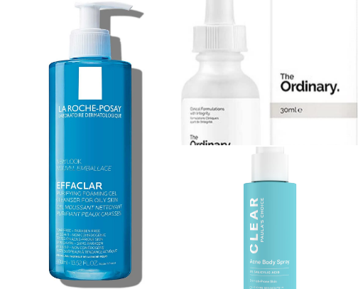 Top 10 Best Skincare Products for Acne-Prone Skin cover photo collage