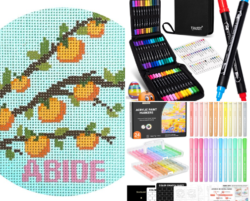 Needlepoint Supplies cover photo collage