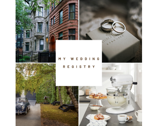 What I Added To My Wedding Registry cover photo collage