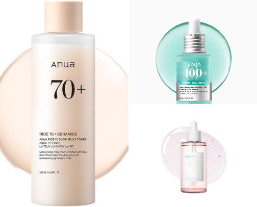 Great skincare products for oily or combination skin! cover photo collage