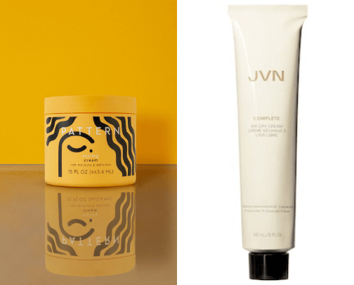 Curly hair products cover photo collage