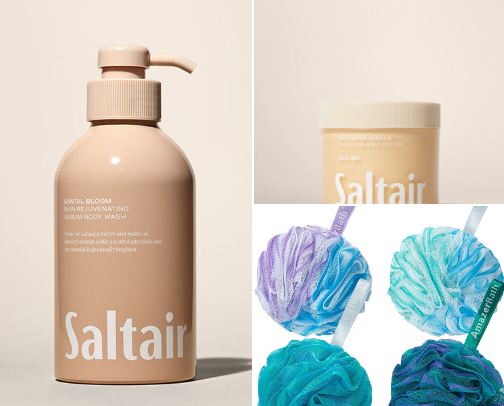 Shower essentials cover photo collage