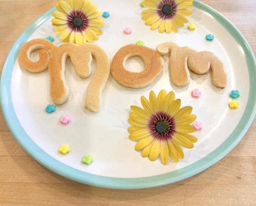 Mother’s Day pancakes: fun pancake art cover photo collage
