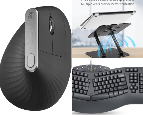 Ergonomic Tech for Work cover photo collage