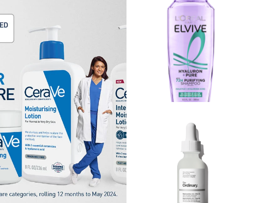 Beauty & Skincare Products cover photo collage