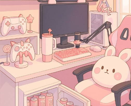 My Gaming SetUp 🎮💕 cover photo collage