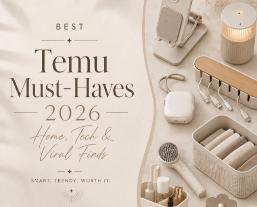 Best Temu Must-Haves 2026 – Home, Tech & Viral Finds cover photo collage