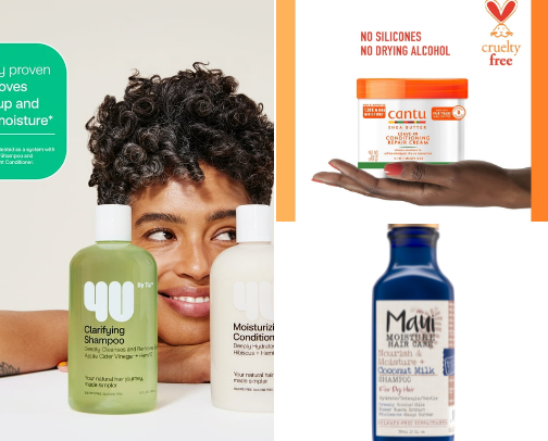 The Lazy Girl's Curl Code 👩‍🦱 No-Stress Haircare cover photo collage