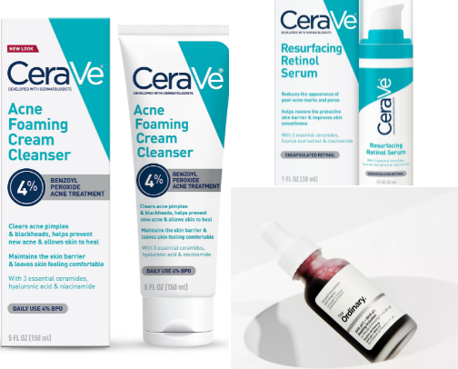 Skin care cover photo collage