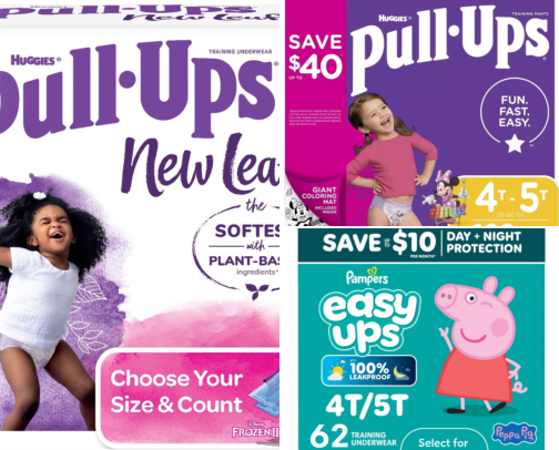 Pull-Ups My Toddler Actually Pulls On Herself During Potty Training cover photo collage