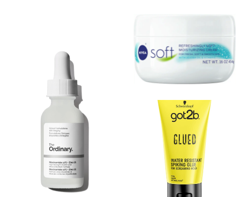 skincare must haves (oily-mixed skin) cover photo collage