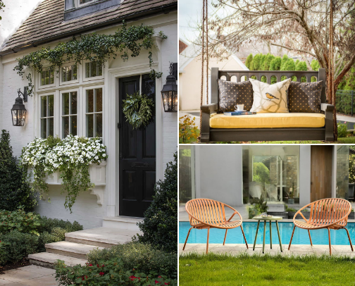Gorgeous Spring Front Porch Ideas cover photo collage