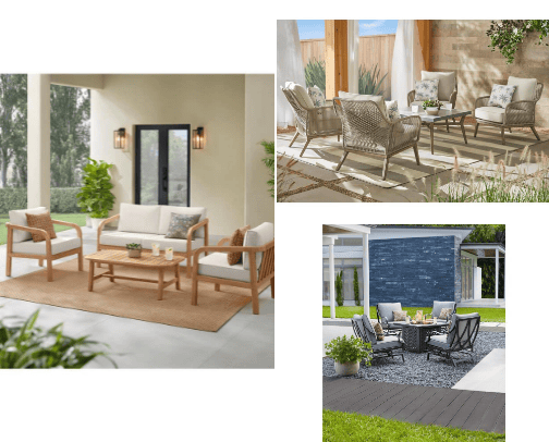 Patio + outdoor cover photo collage