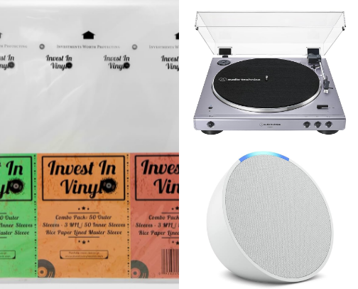 Vinyl go-to's for beginners. cover photo collage