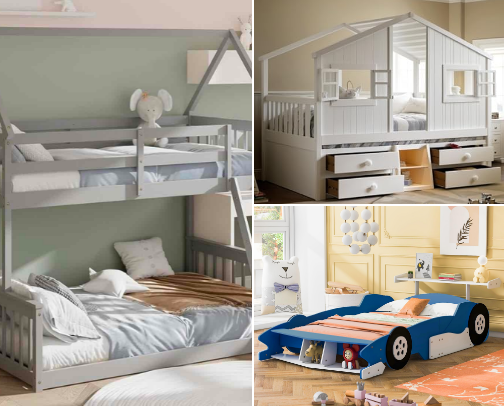 Cutest Kids Beds cover photo collage