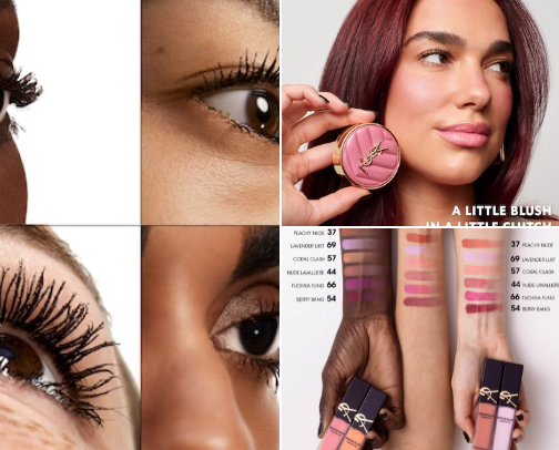 TOP SHELF: YSL Beauty cover photo collage