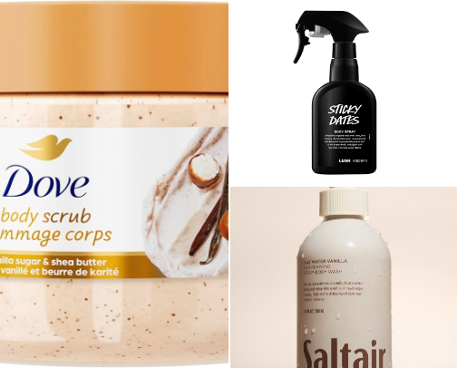 Vanilla Scented Body Products🍦 cover photo collage